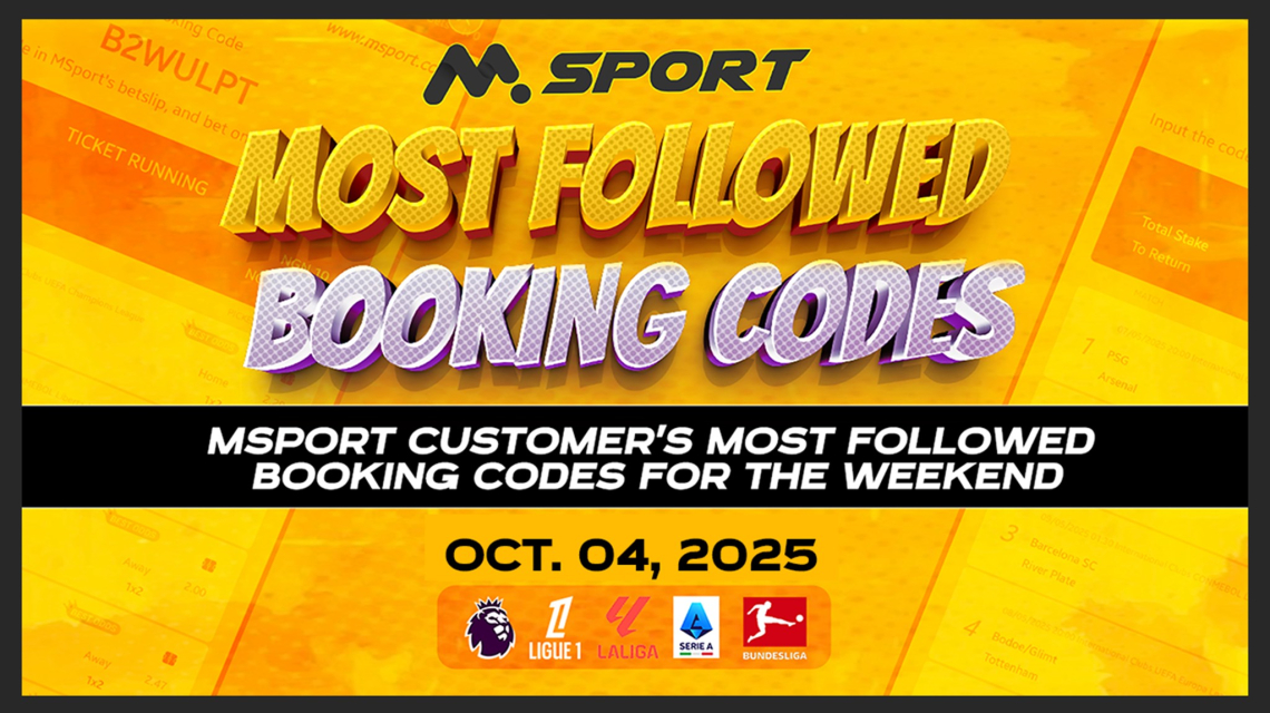 Chelsea vs Liverpool, Real Madrid vs Villarreal, Lille vs PSG, &amp; Juventus vs AC Milan — Dominate This Weekend’s MSport Most Followed Booking Codes